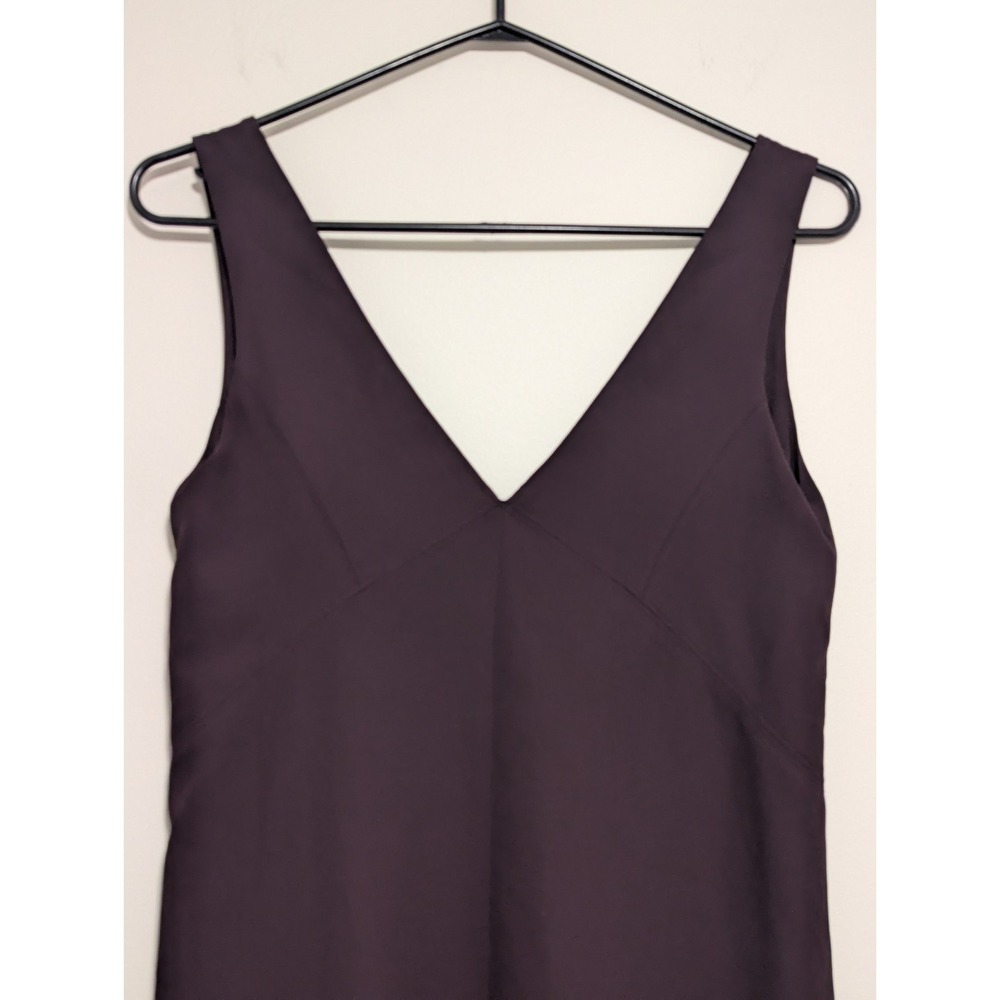 Aritzia Babaton‎ Pacey Dress Plum Purple V-Neck Slits Midi Women's Size XXS - Picture 5 of 12